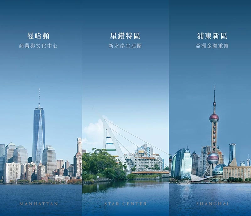 星鑽特區,星鑽計畫,運河星鑽計畫,水岸生活,市政計畫,紐約曼哈頓,上海浦東新區