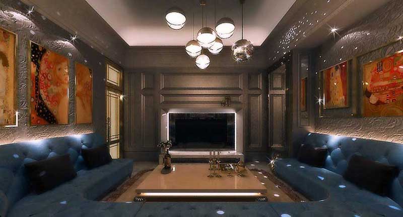 梅菲爾 Mayfair KTV視廳室 3D模擬情境示意圖
